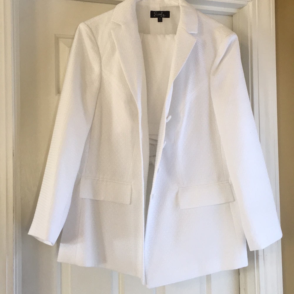 White Skirt Suit Set